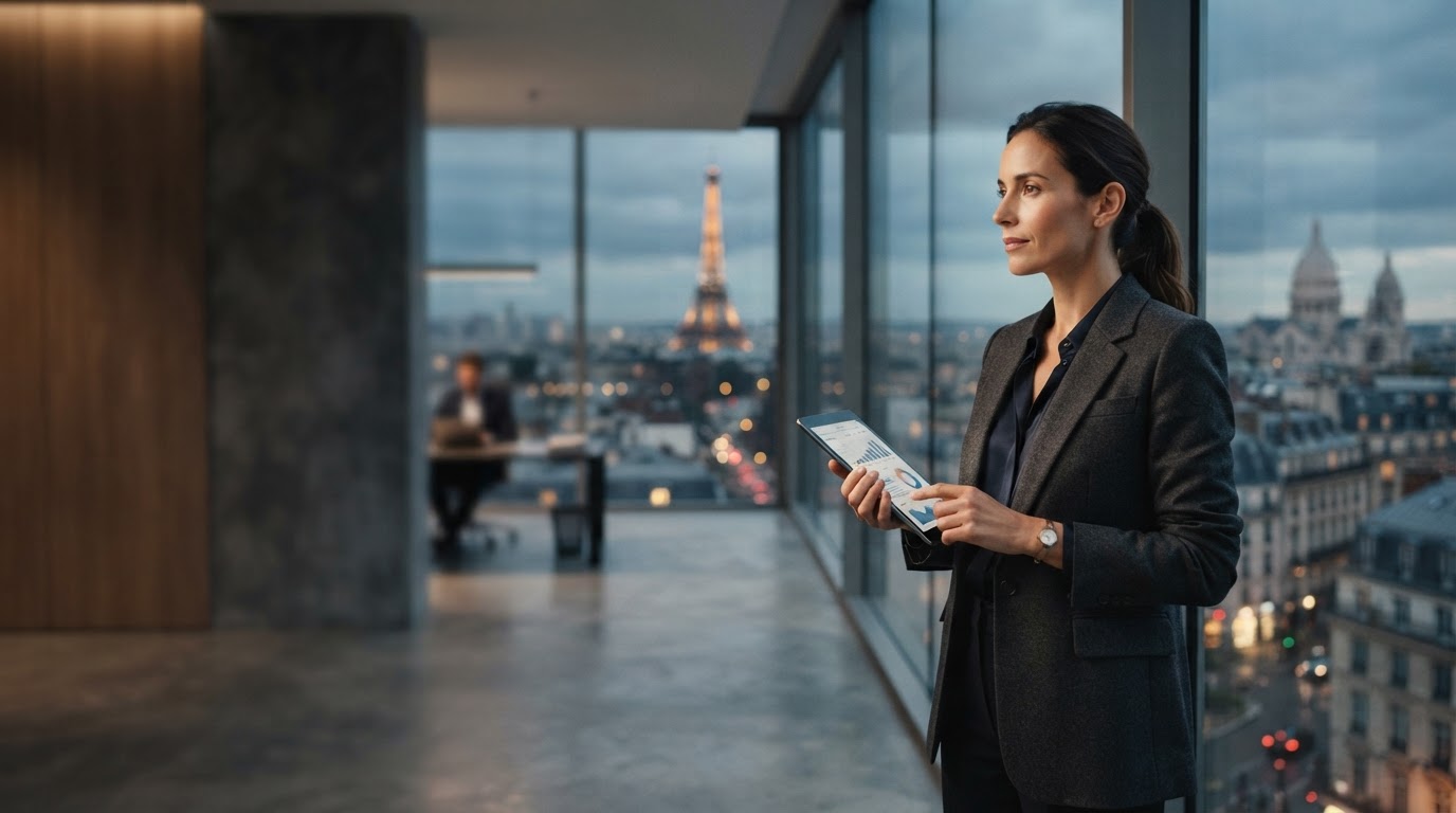Valorya, visualisation abstraite de flux de données financières analysés par intelligence artificielle